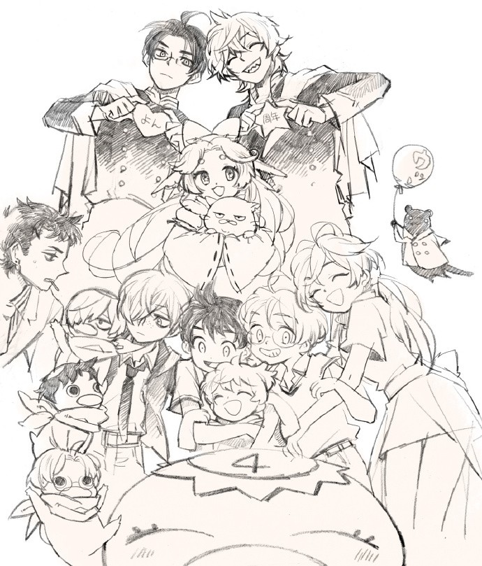 《皿三昧》动画播出四周年贺图